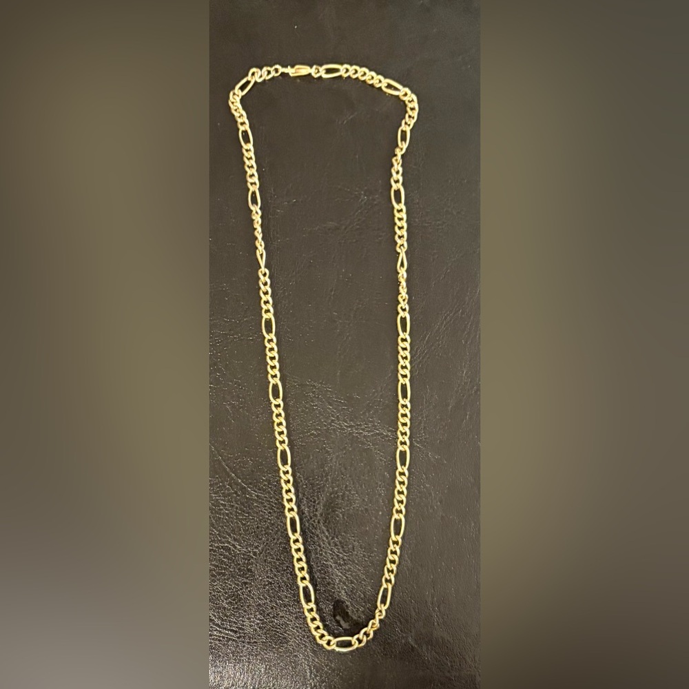 Gold-Tone Figaro-Style Women's Necklace